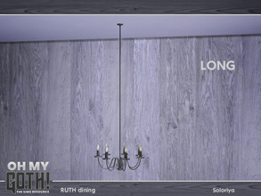 Sims 4 — Oh My Goth. Ruth Dining. Ceiling Light, long by soloriya — Ceiling light, long version. Part of Oh My Goth -