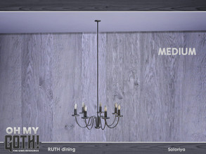 Sims 4 — Oh My Goth. Ruth Dining. Ceiling Light, medium by soloriya — Ceiling light, medium version. Part of Oh My Goth -