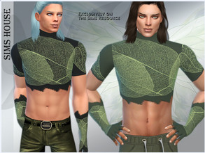 Sims 4 — MEN'S FAIRY TOP by Sims_House — MEN'S FAIRY TOP 6 color options. Male fairy top for The Sims 4 game.