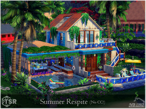 Sims 4 — Summer Respite (No CC!) by nobody13922 — A small, cozy property located in the middle of the tropics. Perfect