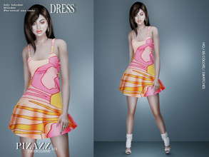Sims 4 — Easy Breeze Dress by pizazz — Dress for your sims 4 games. The dress is stylish and modern. Great for that night