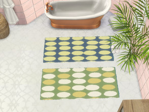 Sims 4 — Designer Patterned Bath Mats #2 by Morrii — Designer Patterned Bath Mats #2