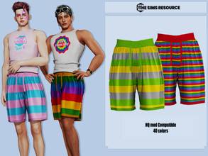 Sims 4 — Mitchel Short Pants by couquett — Short Pants for your adult sims 15 colors all lods All Map Custom thumbnail