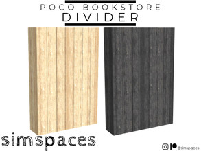Sims 4 — Poco Bookstore - divider by simspaces — Part of the Poco Bookstore set: is it a wall? Is it a divider?? Can't it