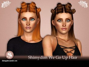 Sims 3 — We Go Up Hairstyle - All Ages by Shimydimsims — Hi! I hope you will like this hair! It's medium-length hairstyle