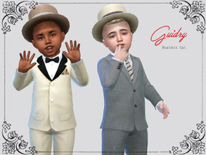 Sims 4 — Guidry Hat Toddler by McLayneSims — TSR EXCLUSIVE Standalone item 7 Swatches MESH by Me NO RECOLORING Please
