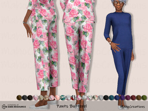 Sims 4 — Pants Butterel by MahoCreations — The pleated pants for the older ladies. new mesh basegame adult, elder 9 solid