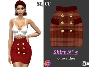 Sims 4 — Skirt_5 by SL_CCSIMS — -New mesh- -55 swatches- -Teen to elder- -All Maps- -All Lods- -HQ- -Catalog Thumbnail-