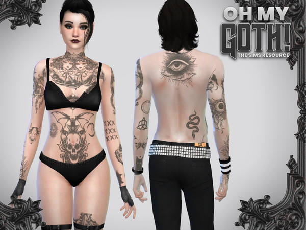 Sims 4 — Oh My Goth Adam Tatoo by McLayneSims — TSR EXCLUSIVE Standalone item 5 Progressing Design BLENDS WITH ALL