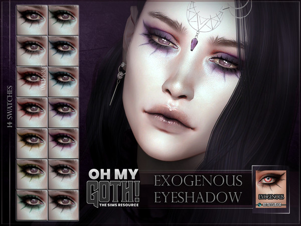 Sims 4 — Oh My Goth - Exogenous Eyeshadow by RemusSirion — Since TSR removed me from their Artist program on 30th of