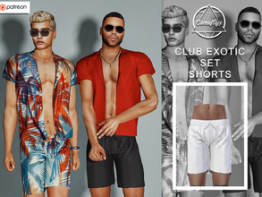 Sims 4 — [PATREON] Club Exotic Set - Shorts *Early Access* by Camuflaje — * New mesh * Compatible with the base game * HQ