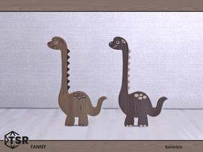 Sims 4 — Fanny. Cutout Dino by soloriya — Big cutout dino. Part of Fanny set. 2 color variations. Category: Decorative -