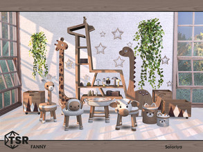 Sims 4 — Fanny by soloriya — A set of funny furniture for kids rooms. Includes 10 objects: --baskets, --two boxes-tables,