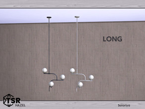 Sims 4 — Hazel. Ceiling Light, long by soloriya — Ceiling light, long. Part of Hazel set. 2 color variations. Category: