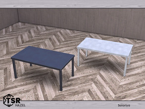 Sims 4 — Hazel. Coffee Table by soloriya — Simple coffee table. Part of Hazel set. 2 color variations. Category: Surfaces