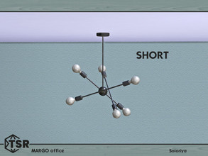 Sims 4 — Margo Office. Ceiling Light, short by soloriya — Ceiling light, short. Part of Margo Office set. 1 color