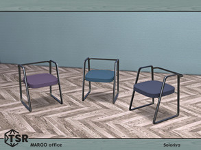 Sims 4 — Margo Office. Chair by soloriya — Modern elegant chair. Part of Margo Office set. 3 color variationss. Category: