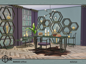 Sims 4 — Margo Office by soloriya — Ultra modern furniture for your offices. Includes 10 objects: --three ceiling lights,