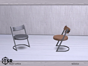 Sims 4 — Riley Office. Chair by soloriya — Chair. Part of Riley Office set. 2 color variations. Category: Comfort -