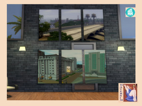 Sims 4 — Paintings Architecture Mix - RC by watersim44 — ws Paintings Architecture Mix - recolor. Impression with