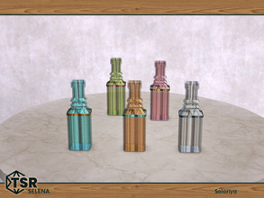 Sims 4 — Selena. Bottle, v3 by soloriya — Bottle, version three. Part of Selena set. 5 color variations. Category: