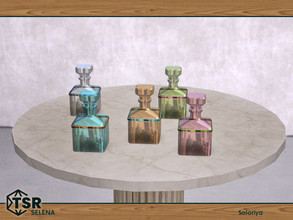 Sims 4 — Selena. Decanter by soloriya — Decanter. Part of Selena set. 5 color variations. Category: Decorative - Clutter.
