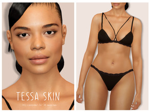 Sims 4 — [Patreon] Tessa Skin by thisisthem — - HQ Compatible ; - 2v (without/without eyebrows) ; - 30 swatches , - Skin