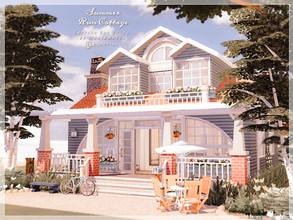 Sims 4 — Summer Run Cottage No CC Lot by Moniamay72 — This is a 3 Bedrooms Beauty Tartosa World Summer Cottage perfect