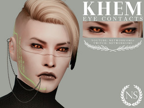 Sims 4 — Khem Eyes by networksims — Dark, fantasy, sith-like eyes.