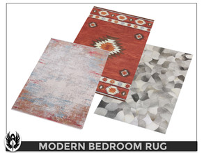Sims 4 — Modern Bedroom Rug by nemesis_im — Rug from Modern Bedroom Set - 3 Colors - Base Game Compatible 