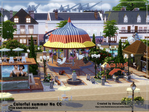 Sims 4 — Colorful summer NoCC by Danuta720 — Colorful summer invites you to have fun. Here you will find many