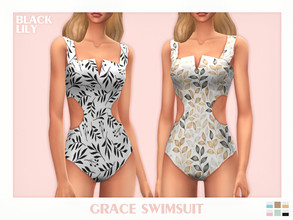 Sims 4 — Grace Swimsuit by Black_Lily — YA/A/Teen 6 Swatches New item
