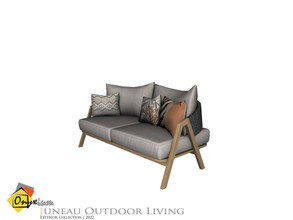 Sims 4 — Juneau Sofa Double by Onyxium — Onyxium@TSR Design Workshop Outdoor & Garden Collection | Belong To The 2022