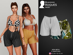 Sims 4 — Roques (Short) by Beto_ae0 — Beach shorts, enjoy it - 17 colors - New Mesh - All Lods - All maps