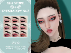 Sims 4 — Gea Eyeshadow No 8 by Gea_Store — 9 Colors Swatch BGC HQ Dont reclaim this as yours and dont re-update
