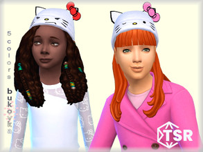Sims 4 — Hat Hello Kitty child by bukovka — Hat for child of girls. Installed standalone, my new mesh is included.