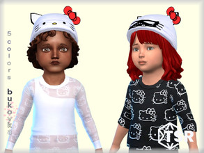Sims 4 — Hat Hello Kitty toddler by bukovka — Hat for toddlers of girls. Installed standalone, my new mesh is included.