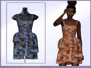 Sims 4 — Dress No.139 by ChordoftheRings — ChordoftheRings Dress No.139 - 6 Colors - New Mesh (All LODs) - All Texture