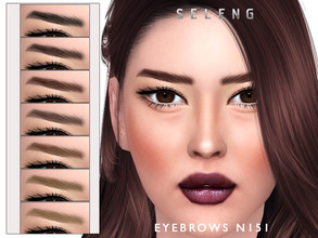 Sims 4 — Eyebrows N151 by Seleng — The eyebrows has 21 colours and HQ compatible. Allowed for teen, young adult, adult