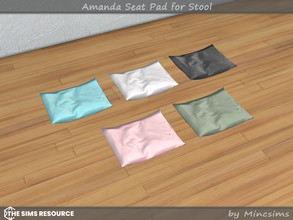 Sims 4 — Amanda Seat Pad for Stool by Mincsims — Basegame Compatible. 5 swatches.