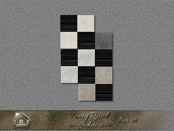 Sims 4 — profwhtsnowflrs_1 by Emerald — Use penny round to emphasize the shape of your kitchen wall with real sense of