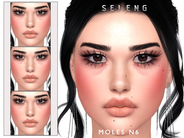 Sims 4 — Moles N5 by Seleng — The moles have 5 swatches on skin detail category. They are allowed for child to elder,