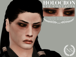 Sims 4 — Holocron Eyes by networksims — Dark, sith-like eyes.