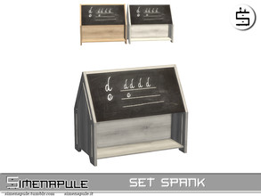 Sims 4 — Set Spank - Blackboard by Simenapule — Set Spank - Blackboard. 3 colors.