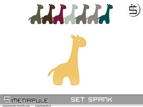 Sims 4 — Set Spank - Wall Deco Giraffe by Simenapule — Set Spank - Wall Deco Giraffe. 8 colors.