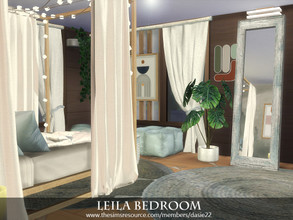 Sims 4 — Leila Bedroom by dasie22 — Leila Bedroom is a beautiful and romantic room. Please, use code "bb.moveobjects