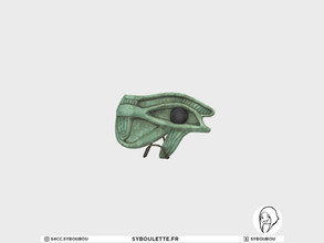 Sims 4 — Archeology - Eye by Syboubou — This is a jade egyptian eye. Inspired by Tomb Raider.