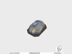 Sims 4 — Archeology - Scarab by Syboubou — This is a gold and blue egyptian scarab. Inspired by Tomb Raider.