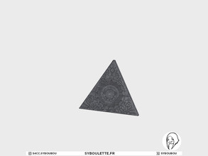 Sims 4 — Archeology - Triangle by Syboubou — This is a sispicious stone triangle. Inspired by Tomb Raider.