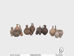 Sims 4 — Archeology - Antic poteries by Syboubou — Those are antic poteries with clay.